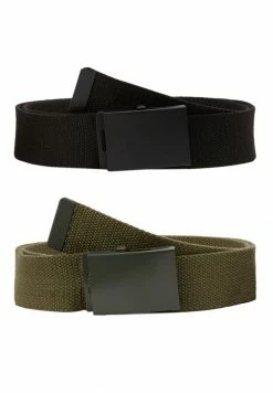 Pier One UNISEX 2 PACK - Belt - Oliv/black -Pier One Shop c349213722304583a317c2f2f75f4379