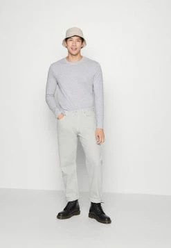 Pier One 5 PACK - Long Sleeved Top - Light Grey/white/black