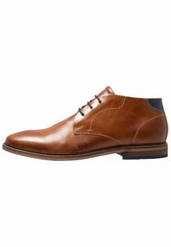 Pier One LEATHER - Smart Lace-ups - Cognac