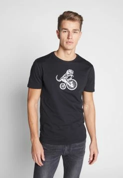 Pier One Print T-shirt - Black
