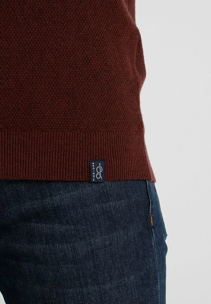 Pier One Jumper - Mottled Bordeaux 4 Pier One Jumper - Mottled Bordeaux - Image 4