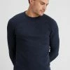 Pier One Jumper - Mottled Dark Blue