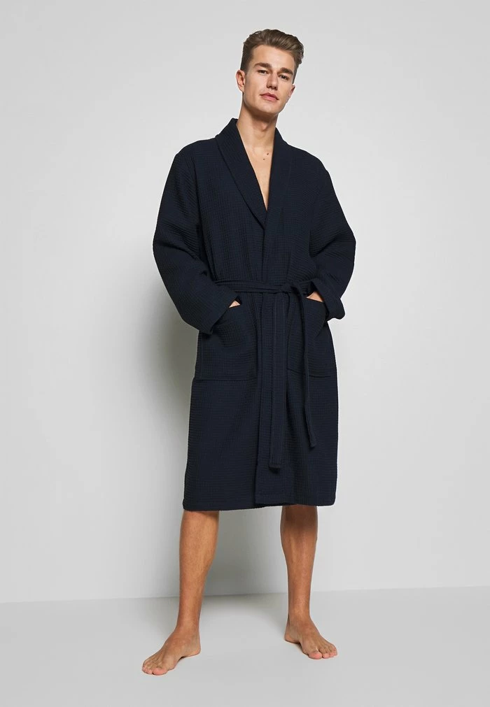 Pier One Dressing Gown - Dark Blue 2 Pier One Dressing Gown - Dark Blue - Image 2