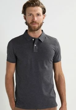 Pier One Polo Shirt - Dark Grey Melange