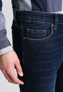 Pier One BASIC - Straight Leg Jeans - Dark Blue Denim -Pier One Shop cab4c5a817d8404784a40aa6e7e7d551