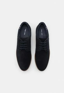 Pier One LEATHER - Lace-ups - Dark Blue -Pier One Shop ccd4c3030701418da02cb061c5e7f02c