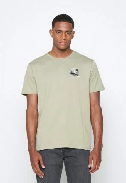 Pier One MOON SCENE GRAPHIC T-SHIRT - Print T-shirt - Olive -Pier One Shop cda400283a5d45e89b32560b11c9cb6a