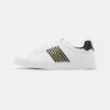 Pier One UNISEX - Trainers - White/black/gold-coloured