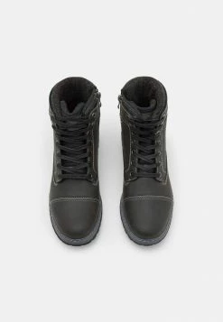 Pier One LEATHER - Lace-up Ankle Boots - Grey -Pier One Shop d6e2c18d600f456d93232f33b5db8d05