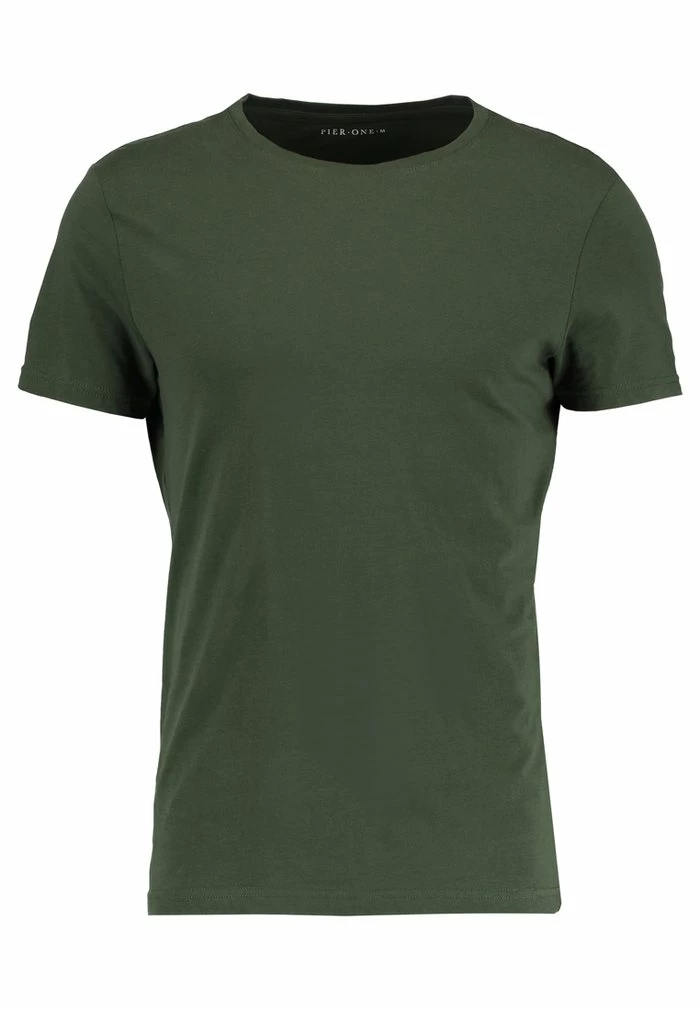 Pier One Basic T-shirt - Khaki 5 Pier One Basic T-shirt - Khaki - Image 5