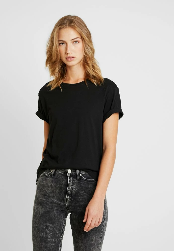 Pier One Basic T-shirt - Black 4 Pier One Basic T-shirt - Black - Image 4