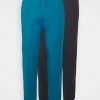 Pier One 2 PACK - Pyjama Bottoms - Dark Grey/teal