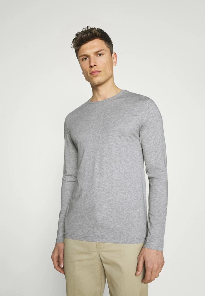 Pier One 2 PACK - Long Sleeved Top - Dark Blue/mottled Grey 2 Pier One 2 PACK - Long Sleeved Top - Dark Blue/mottled Grey - Image 2