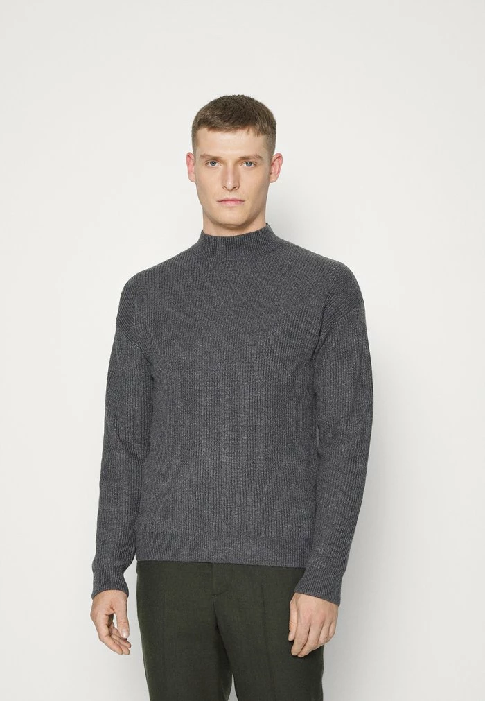 Pier One Jumper - Mottled Dark Grey 1 Pier One Jumper - Mottled Dark Grey