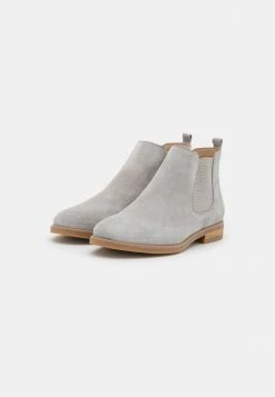 Pier One LEATHER - Ankle Boots - Grey -Pier One Shop de1c1090edcf4b12b430cd65730a5b89