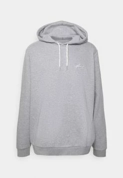 Pier One BIGBIG CORE SCRIPT HOODIE - Hoodie - Mottled Grey