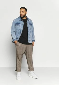 Pier One 2 PACK - Basic T-shirt - Black