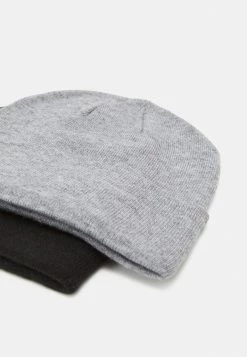 Pier One 2 PACK UNISEX - Beanie - Black/grey -Pier One Shop e087f7a17f8c4151887c7d9185ce5c1e