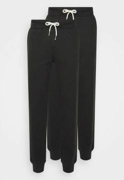Pier One 2er PACK - Tracksuit Bottoms - Black/black