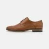 Pier One LEATHER - Lace-ups - Cognac