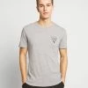 Pier One Print T-shirt - Mottled Grey