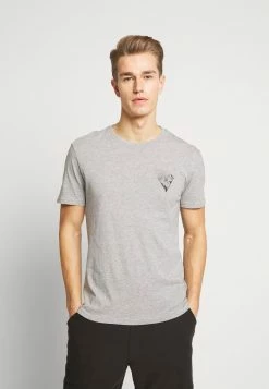 Pier One Print T-shirt - Mottled Grey
