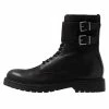 Pier One Cowboy/biker Ankle Boot - Black