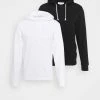 Pier One 2 PACK - Hoodie - Black/white