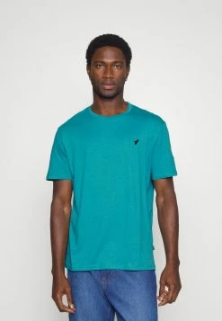 Pier One 5 PACK - Basic T-shirt - White/blue/stone -Pier One Shop ebd1d163bd364d90959dd05491c0f095