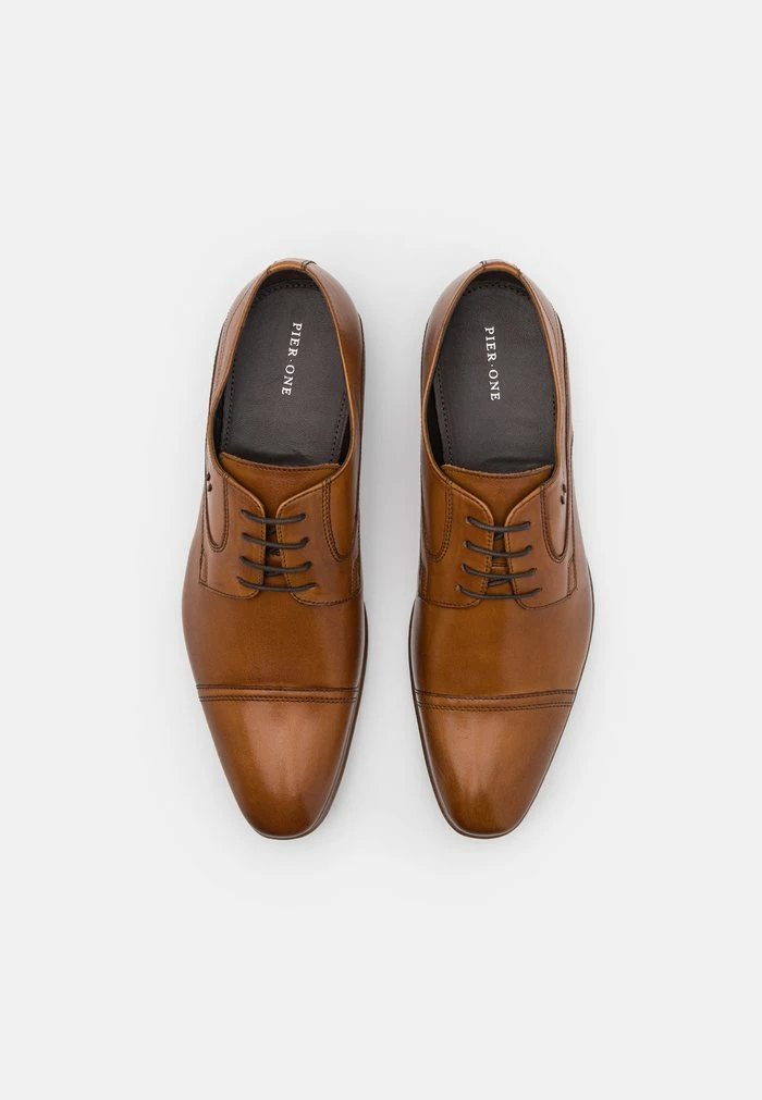 Pier One LEATHER - Lace-ups - Cognac 4 Pier One LEATHER - Lace-ups - Cognac - Image 4