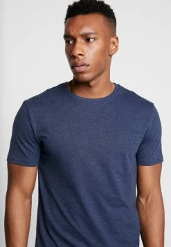 Pier One 5 PACK - Basic T-shirt - Mottled Bordeaux/white -Pier One Shop ee1eb97262634e9ea0ea2e3f8c5f37a5