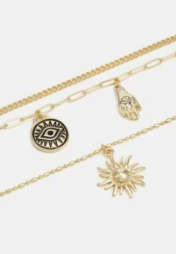 Pier One 3 PACK UNISEX - Necklace - Gold-coloured -Pier One Shop ee427db66da940cca3d2b8e1a8f21af0