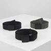 Pier One 3 PACK UNISEX - Belt - Black/dark Blue/grey