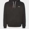 Pier One BIGBIG CORE SCRIPT HOODIE - Hoodie - Black