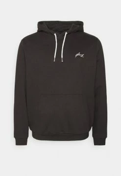 Pier One BIGBIG CORE SCRIPT HOODIE - Hoodie - Black