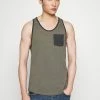 Pier One Top - Mottled Olive