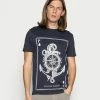 Pier One Print T-shirt - Dark Blue