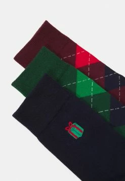 Pier One 3 PACK - Socks - Bordeaux/dark Blue/green -Pier One Shop f63bf9350f8c40c090884fc0eac49e73