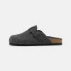 Pier One UNISEX - Slippers - Dark Grey