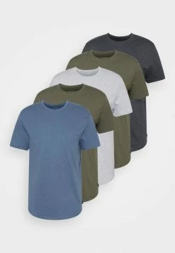Pier One 5 PACK - Basic T-shirt - Mottled Brown/mottled Light Grey/mottled Dark Grey 14 Pier One 5 PACK - Basic T-shirt - Mottled Brown/mottled Light Grey/mottled Dark Grey -Pier One Shop fa4a9e24553643c892c88ca1c9a8507a