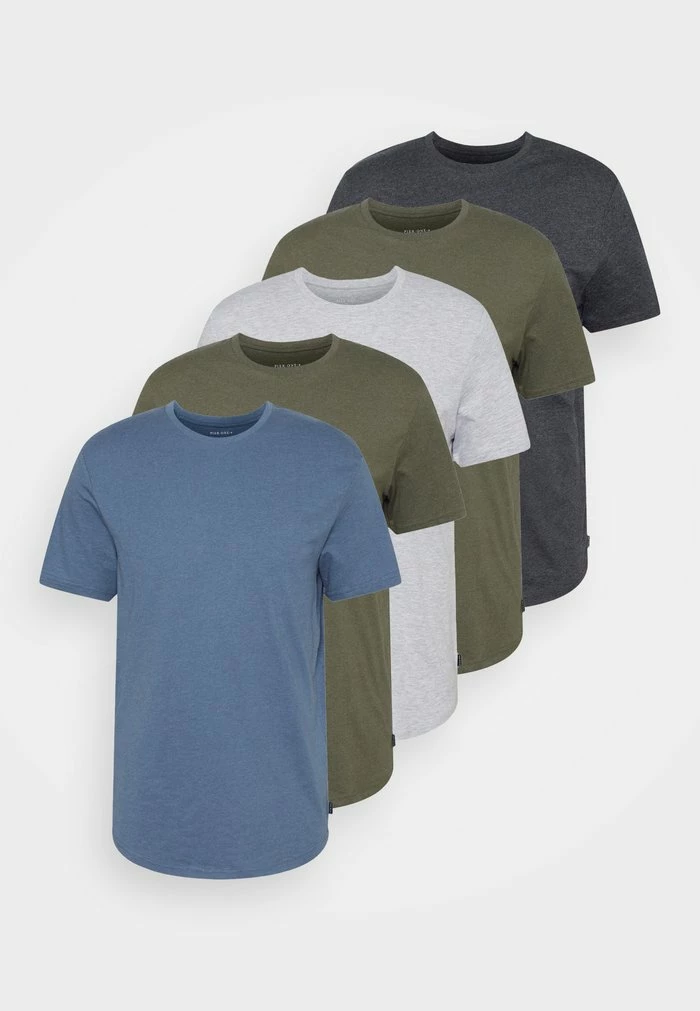 Pier One 5 PACK - Basic T-shirt - Mottled Brown/mottled Light Grey/mottled Dark Grey 7 Pier One 5 PACK - Basic T-shirt - Mottled Brown/mottled Light Grey/mottled Dark Grey - Image 7