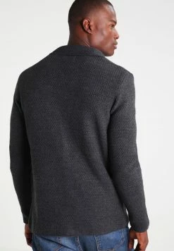 Pier One Cardigan - Mottled Dark Grey -Pier One Shop fc1dc35c22e840fa86835a3564411fbf