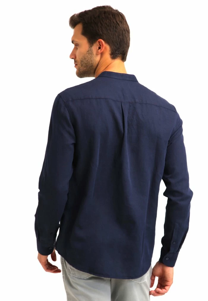 Pier One Shirt - Dark Blue 3 Pier One Shirt - Dark Blue - Image 3