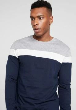 Pier One Long Sleeved Top - Grey/dark Blue -Pier One Shop fe00904878e347c082c5811f3750ffa3