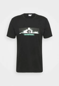 Pier One MATRIX TEE - Print T-shirt - Black -Pier One Shop fe5cece306534a258c7704d21ba5b0fe